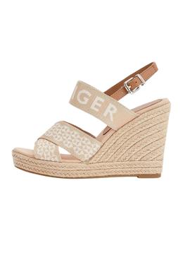 Sandalias Tommy Hilfiger Webbing Wedge para Mujer