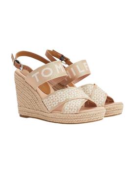 Sandalias Tommy Hilfiger Webbing Wedge para Mujer