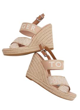 Sandalias Tommy Hilfiger Webbing Wedge para Mujer