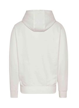 Sudadera Tommy Jeans Entry Blanca para Hombre