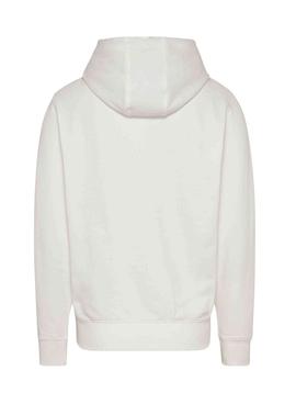 Sudadera Tommy Jeans Entry Blanca para Hombre