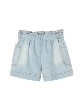 Short Mayoral Denim Lazo Para Niña