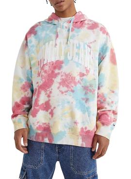 Sudadera Tommy Jeans Tie Dye Multi para Hombre