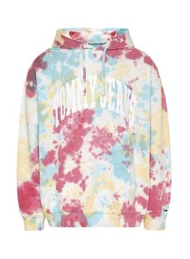 Sudadera Tommy Jeans Tie Dye Multi para Hombre