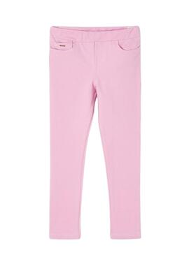 Pantalon Mayoral Skinny Punto Sarga  Rosa Niña