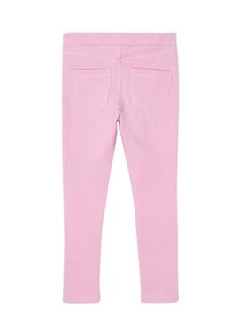 Pantalon Mayoral Skinny Punto Sarga  Rosa Niña