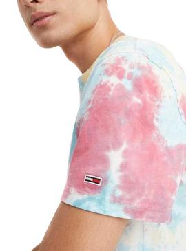 Camiseta Tommy Jeans AOP Tie Dye Multi para Hombre