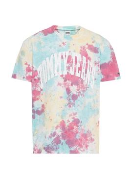 Camiseta Tommy Jeans AOP Tie Dye Multi para Hombre
