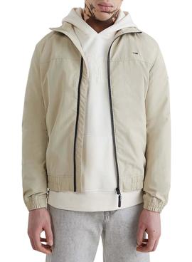 Cazadora Tommy Jeans Bomber Seasonal Beige Hombre