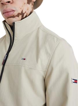 Cazadora Tommy Jeans Bomber Seasonal Beige Hombre