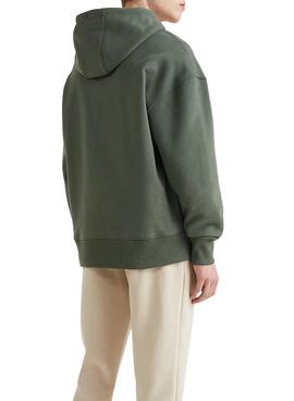 Sudadera Tommy Jeans Signature Verde para Hombre