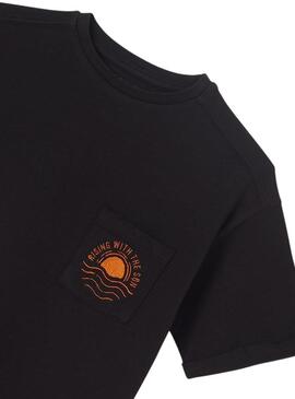 Camiseta Mayoral Estampado Sunny Negro Para Niño