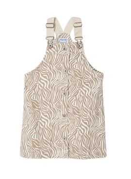 Pichi Mayoral Sarga Estampado Beige para Niña