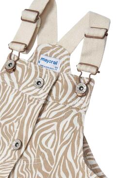 Pichi Mayoral Sarga Estampado Beige para Niña