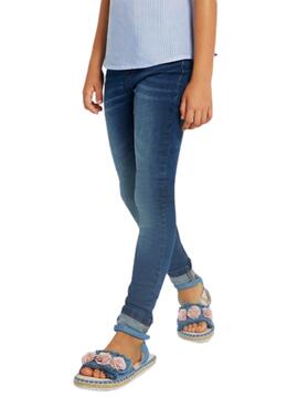 Pantalón Mayoral Skinny Basic Denim Oscuro Niña