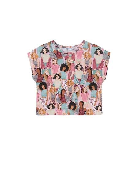 Camiseta Mayoral Estampado Girls Multicolor Niña