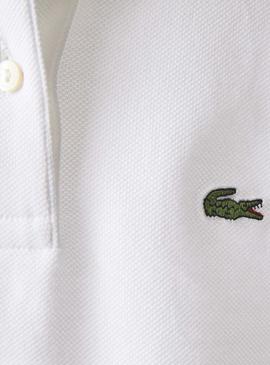 Polo Lacoste Classic Blanco para Mujer