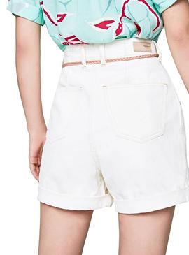 Short PepeJeans Daisie Blanco Mujer