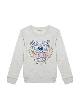  Sudadera Kenzo Tiger JG Gris Niña