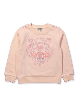 Sudadera Kenzo Tiger JG Rosa Niña