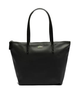 Bolso Lacoste P Shopping Negro Para Mujer