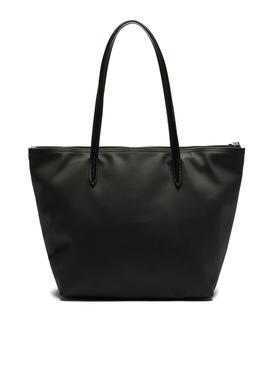 Bolso Lacoste P Shopping Negro Para Mujer