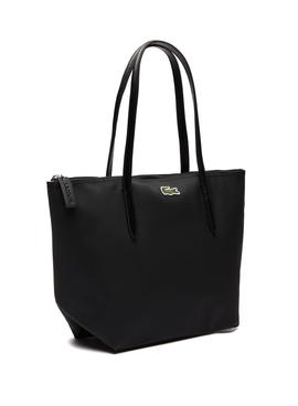 Bolso Lacoste P Shopping Negro Para Mujer