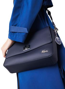 Bolso Lacoste Daily Classic Marino Para Mujer
