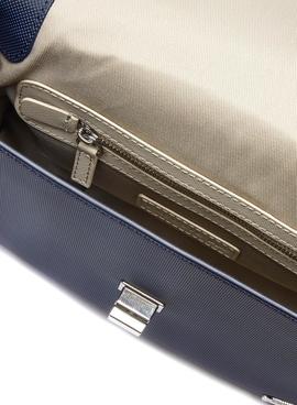 Bolso Lacoste Daily Classic Marino Para Mujer