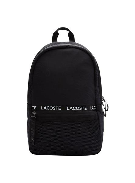 Mochila Lacoste Nylon Negra para Hombre y Mujer