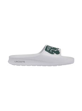 Chanclas Lacoste Croco 2.0 Blancas para Mujer