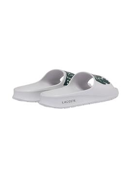 Chanclas Lacoste Croco 2.0 Blancas para Mujer