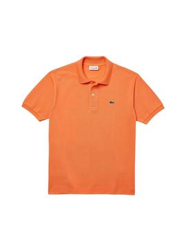 Polo Lacoste Classic Fit L1212 Naranja para Hombre