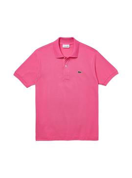 Polo Lacoste Classic Fit L1212 Fucsia para Hombre
