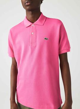 Polo Lacoste Classic Fit L1212 Fucsia para Hombre