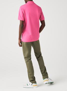 Polo Lacoste Classic Fit L1212 Fucsia para Hombre
