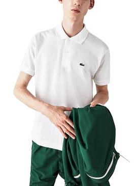 Polo Lacoste L1212 Blanco Para Hombre