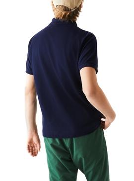 Polo Lacoste L1212 Azul Marino Para Hombre