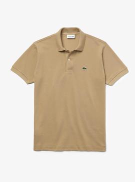 Polo Lacoste Classic Fit Tostado para Hombre