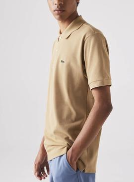 Polo Lacoste Classic Fit Tostado para Hombre