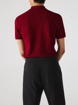Polo Lacoste Basico Granate Hombre