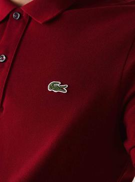 Polo Lacoste Basico Granate Hombre