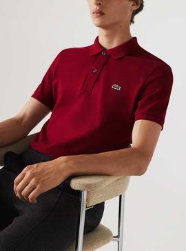 Polo Lacoste Basico Granate Hombre