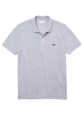 Polo Lacoste Básico Gris Hombre