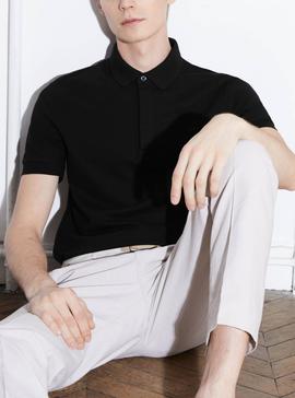 Polo Lacoste Paris Negro para Hombre