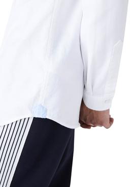 Camisa Lacoste Oxford Blanco para Hombre