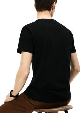 Camiseta Lacoste Basica Negro Hombre