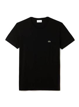 Camiseta Lacoste Basica Negro Hombre