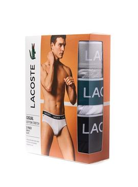 Pack Calzoncillos Lacoste Slip Basic Hombre