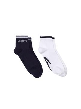 Pack Calcetines Lacoste Sport Blanco Marino Hombre